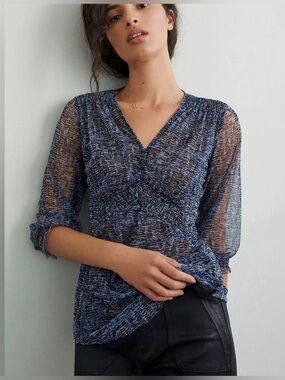 Anthropologie Gretchen Smocked Tunic